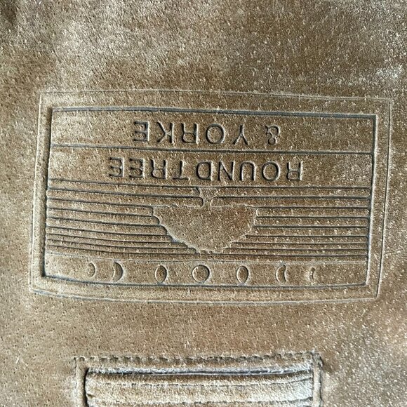 Roundtree & Yorke Men’s XLT Genuine Suede Leather Jacket – Camel Tan Zip-Up Clas - Picture 2 of 8